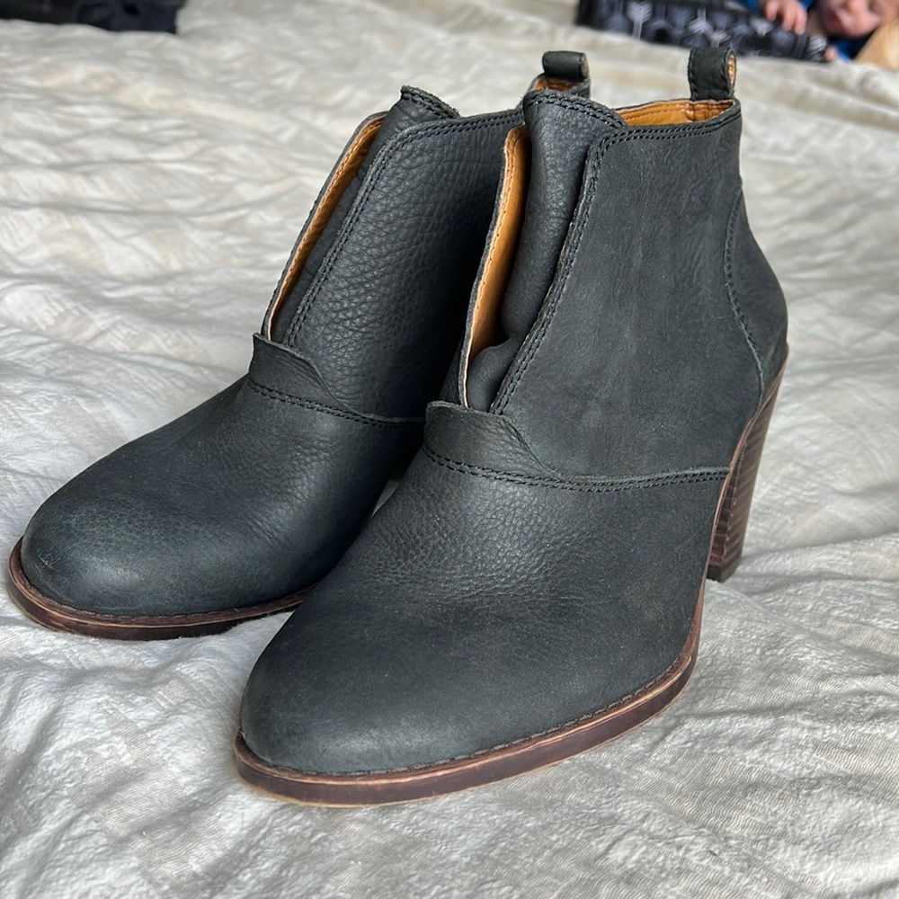 Lucky brand black leather boots